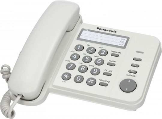 Panasonic KX-TS520EX1 Office Corded Phone White