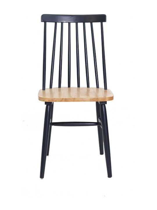 Kristie Dining Room Wooden Chair Blue 42x52x87cm