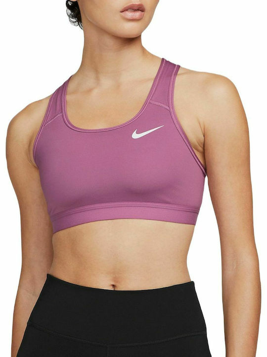 Dri-Fit Swoosh Γυναικείο Αθλητικό Μπουστάκι Μωβ