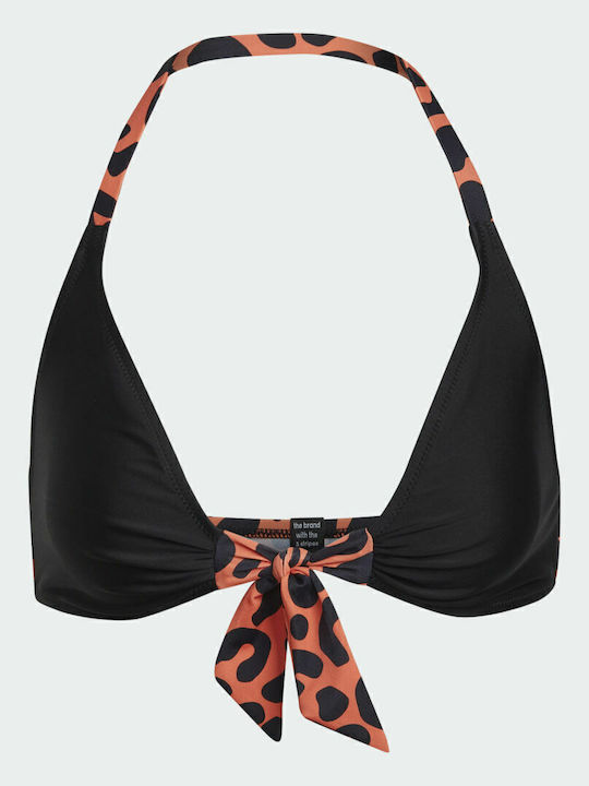 Richi Mnisi Bikini Set Triangle High Waist Animal Print True Orange