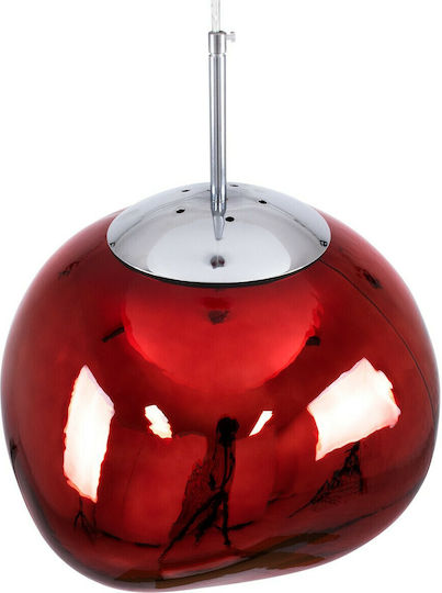 GloboStar Dixar Pendant Light Red Ball with Socket E27 41x41x45cm