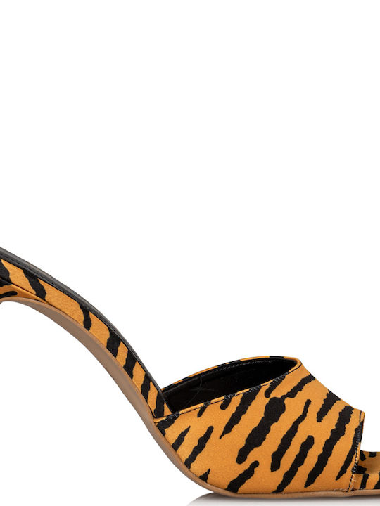 Envie Shoes Mules με Λεπτό Ψηλό Τακούνι Tiger