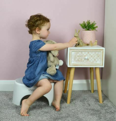 Shnuggle Single Kids Step Stool White