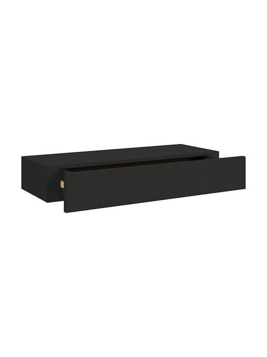Raft Perete Negru 60x23.5x10cm