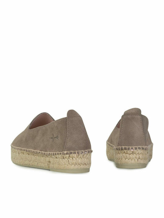 Hamptons Women's Suede Espadrilles Brown