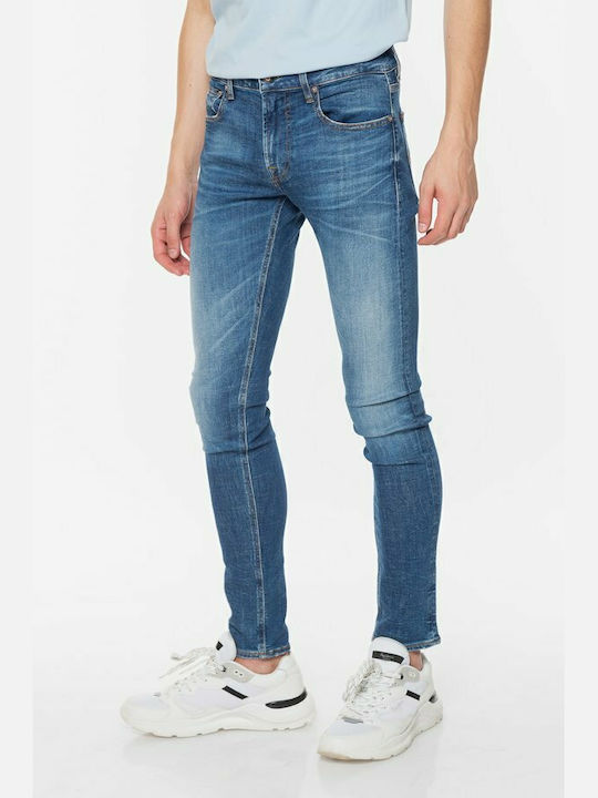 Guess Miami Pantaloni de Bărbați din Jean în Croială Skinny Albastru