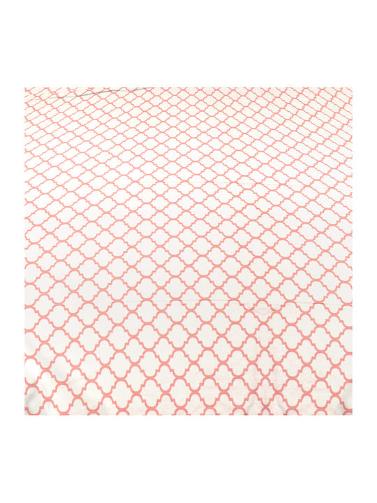 Dimcol Quilt Single 160x240cm Windows White - Coral