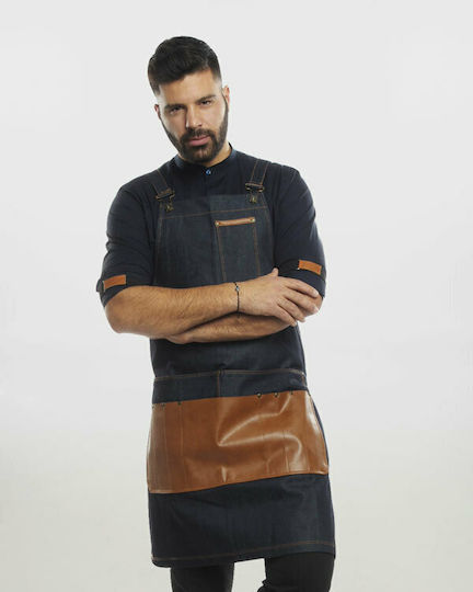 Ayo Ποδιά Barista / Bartender Ολόσωμη Μπλε