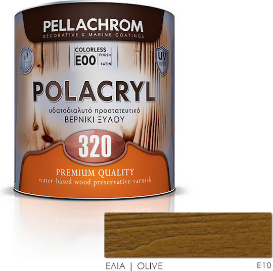 Pellachrom Polacryl 320 Пропитка за Вода Маслиново дърво Сатен 750мл