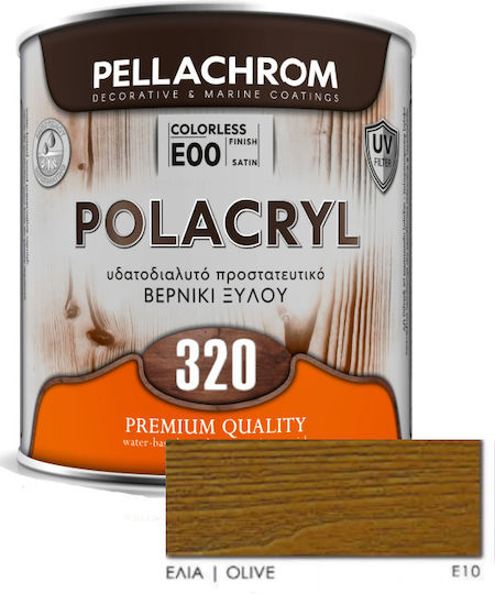 Pellachrom Polacryl 320 Пропитка за Вода Маслиново дърво Сатен 750мл