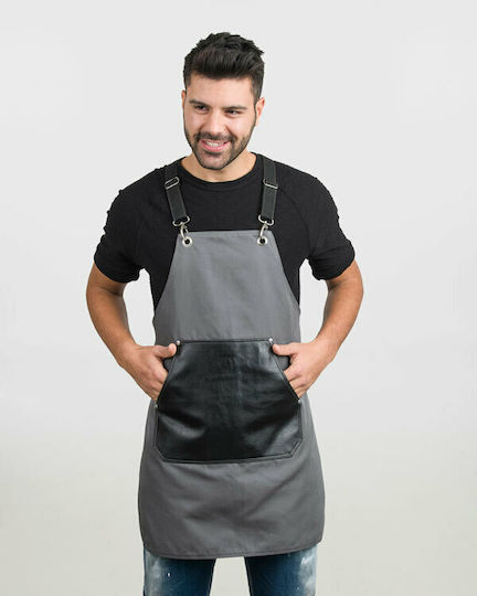 Ayo Ποδιά Barista / Bartender Ολόσωμη Γκρι