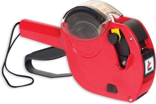 Motex MX-2612 Μηχανικός Ετικετογράφος Χειρός Μονός σε Κόκκινο Χρώμα