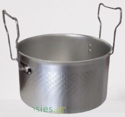 Oală Profesională Aluminiu Cu Capacitatea 12.7lt cu Diametru 18cm și Înălțime 18cm.