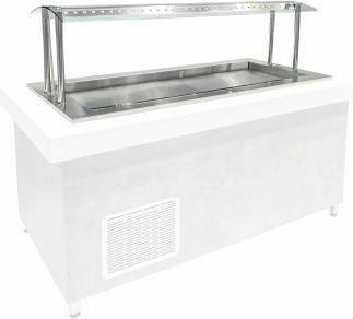 Niki Inox Vitrină De Conservare Etaj 212x71x40cm