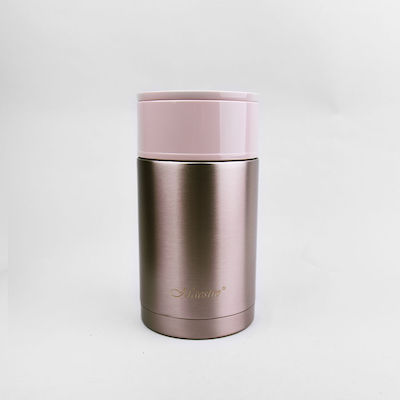 Maestro MR1636 Bottle Thermos Stainless Steel BPA Free Pink 1.1lt with Mouthpiece MR-1636-110