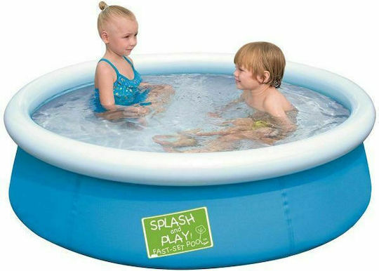Bestway Children's Round Swimming Pool 477lt Inflatable 152x38cm Light Blue