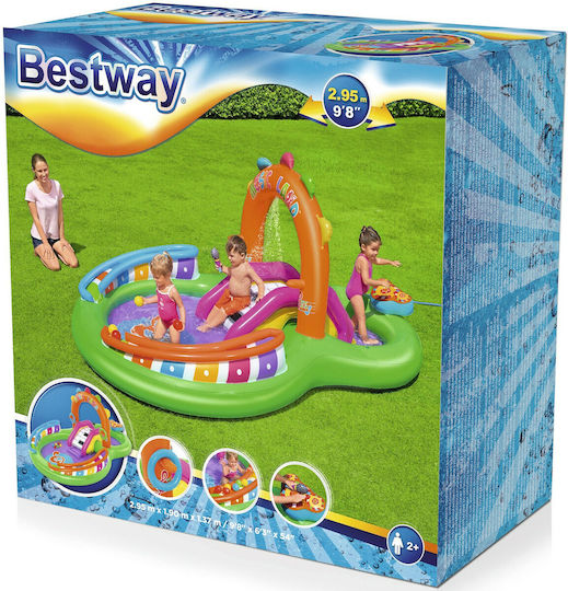 Bestway Παιδική Στρογγυλή Πισίνα PVC 235lt Φουσκωτή 295x137εκ.