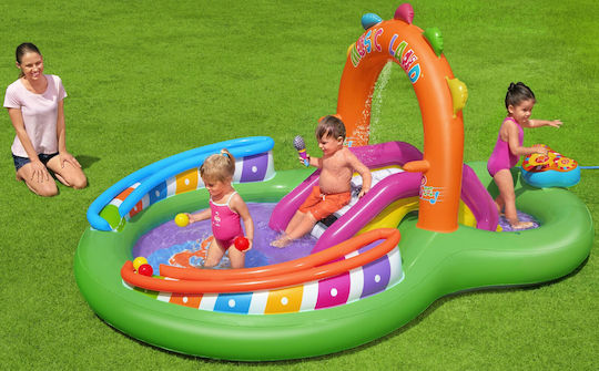 Bestway Παιδική Στρογγυλή Πισίνα PVC 235lt Φουσκωτή 295x137εκ.