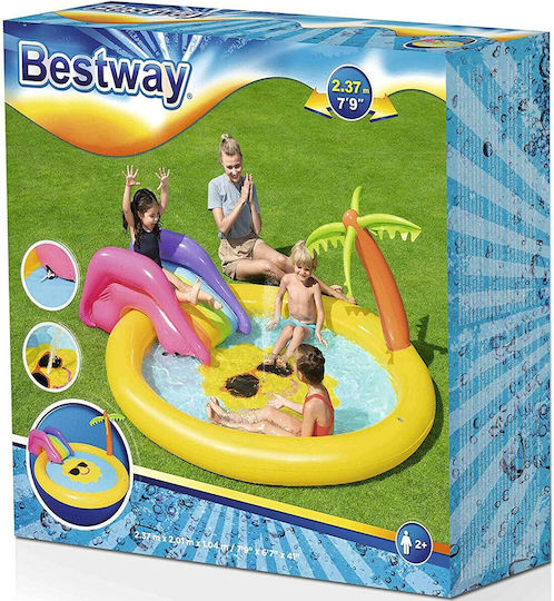 Bestway Children's Round Swimming Pool PVC 59lt Inflatable 237x104cm