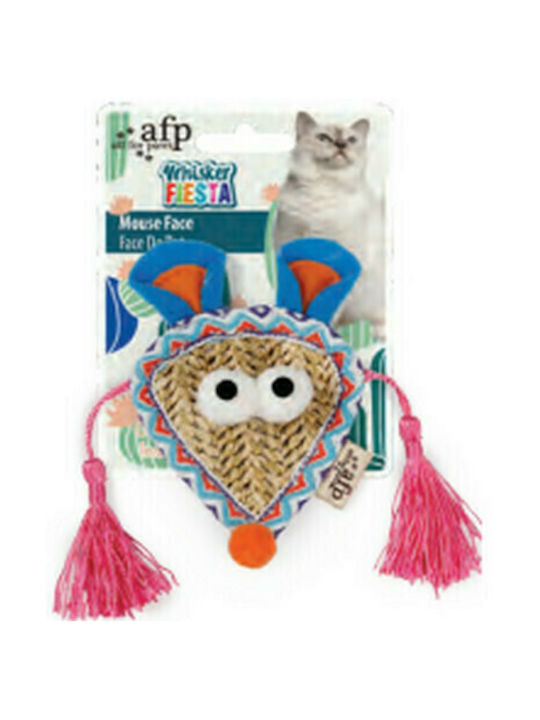 All For Paws Mouse Face Cat Toy 10.5x22x2cm