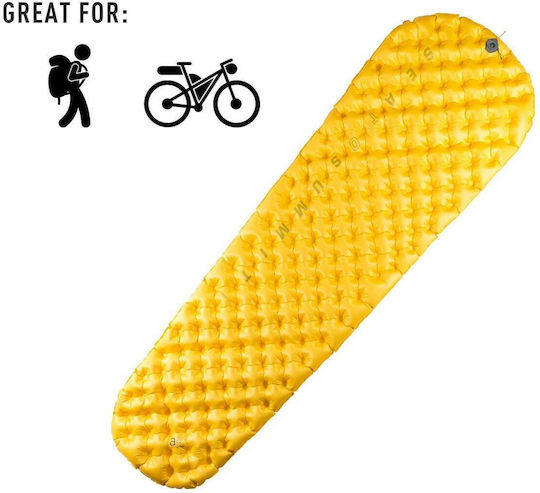 Sea to Summit UltraLight Single Camping Sleeping Mat 40x40cm Thickness 5cm in Yellow color