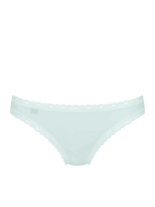 Βαμβακερά Femei Brazilia 3Pack cu Dantelă Alb/verde