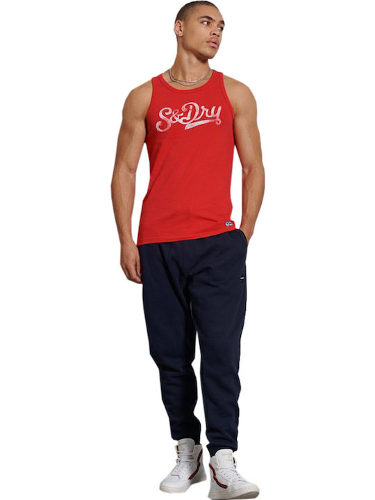 Superdry Basic Collegiate Graphic Блуза с къс ръкав Червен