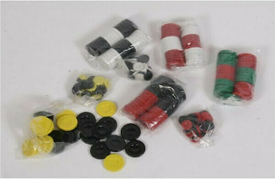 Plastic Checkers for Backgammon 3.7cm 30pcs