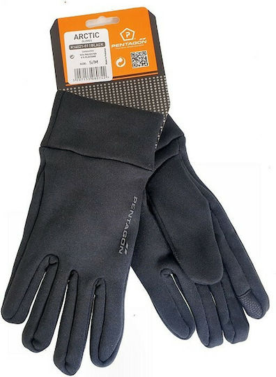 Pentagon Arctic Military Gloves Black With Fleece Lining In Black Colour