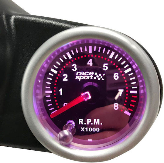 Carner Car Voltmeter Analog Instrument 52mm Racesport Mirror Look Tinted with 7 Colors