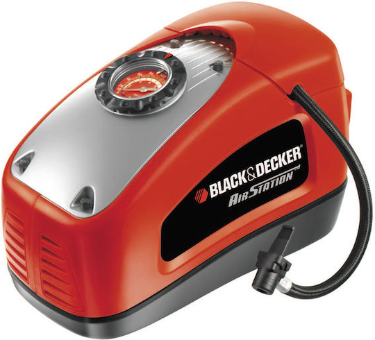Black & Decker Τρόμπα Αυτοκινήτου 160PSI με Καλώδιο Αναπτήρα 12V