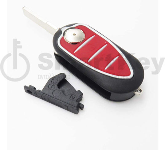 Alfa Romeo Foldable Car Key Shell with 3 Buttons for Alfa Romeo MiTo, Giulietta