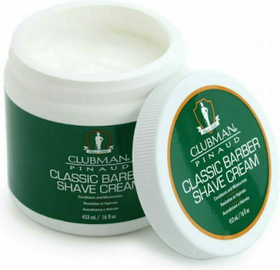 Clubman Classic Barber Cremă de Bărbierit cu Aloe pentru Piele Uscată & Sensibilă 453ml