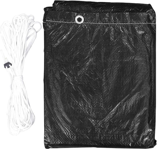 vidaXL Waterproof Garden Swing Cover Black 135x105x175cm 2pcs