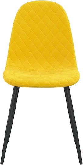 Stühle Speisesaal Mustard 4Stück 45x53.5x87cm