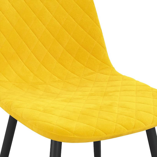 Stühle Speisesaal Mustard 4Stück 45x53.5x87cm