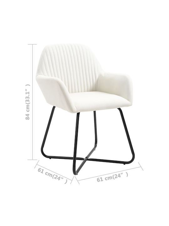 Stühle Speisesaal Cream 4Stück 61x61x84cm