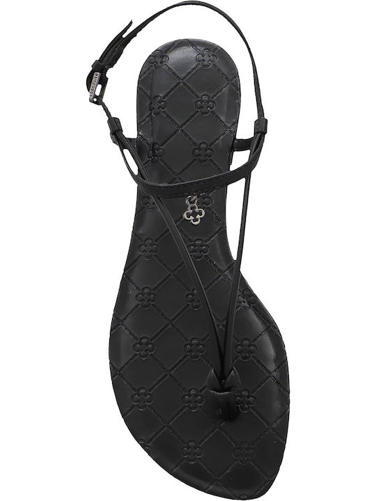 Sandale Casual Damă Din Piele Negre