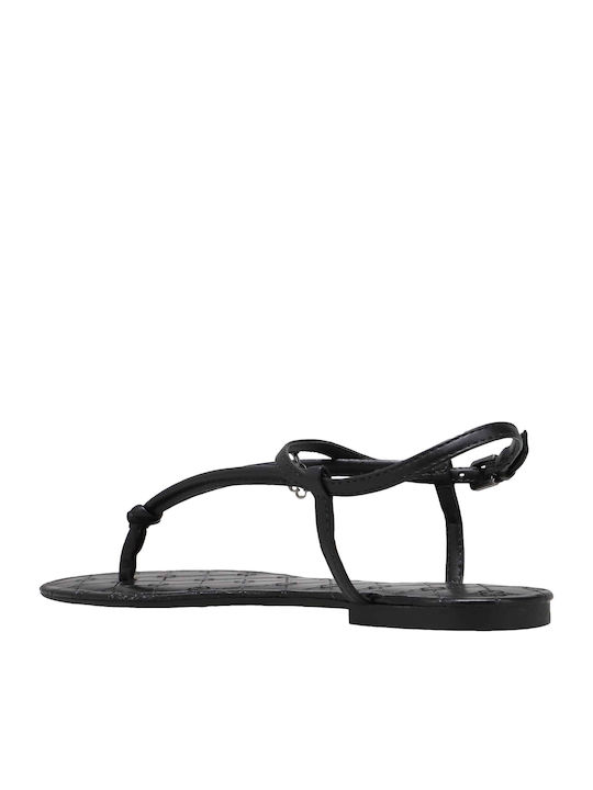 Sandale Casual Damă Din Piele Negre