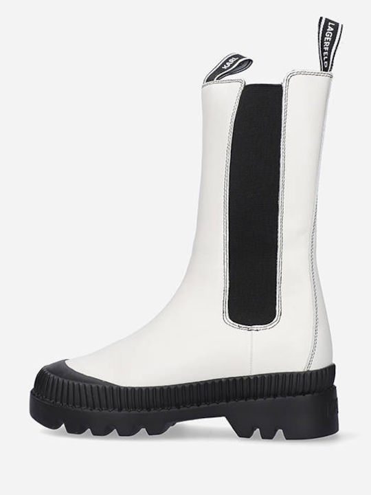 Кожени Дамски ботуши Off White