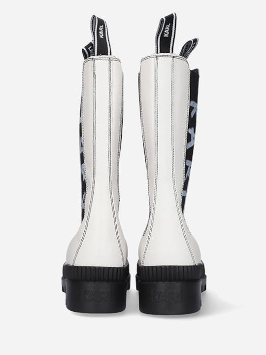 Кожени Дамски ботуши Off White