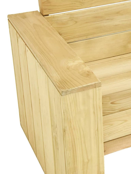 Garden & Outdoor Furniture Sets Living Room Set Pieces 2 with Pillows Impregnated Pine Wood