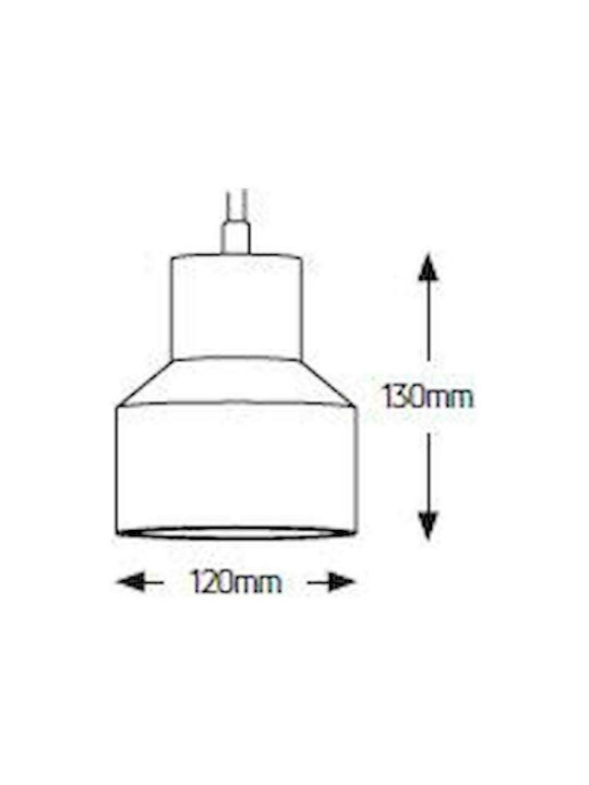 Geyer Cement Ceiling Light White with E27 Socket 12cm