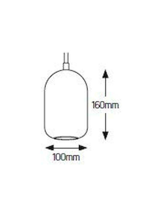 Geyer Cement Hängelampe Einfaches Licht für Fassung GU10 Weiß