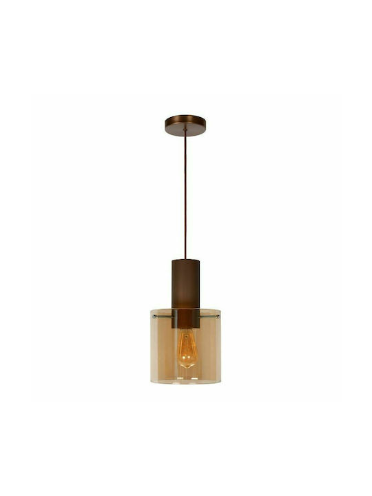 Lucide Lightning Toledo Pendant Light Single-Light for Socket E27 Bronze