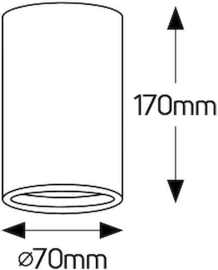 Geyer Einzel Spot mit Fassung GU10 in Weiß Farbe