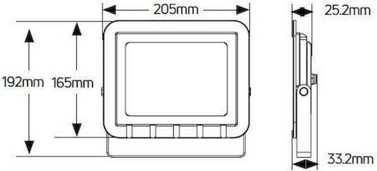 Geyer Αδιάβροχος LED Προβολέας 50W Топло бяло 3000К IP65