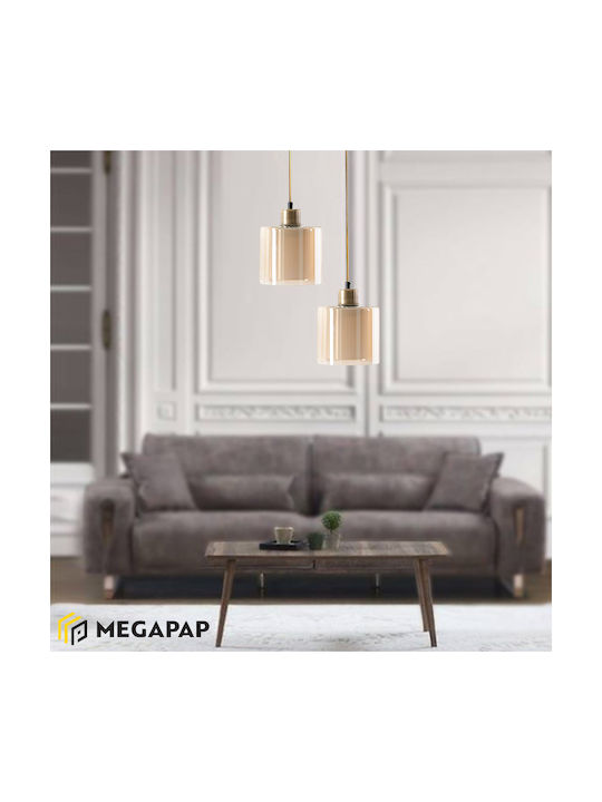 Megapap Oriana Pendant Lamp 2xE27 Gold