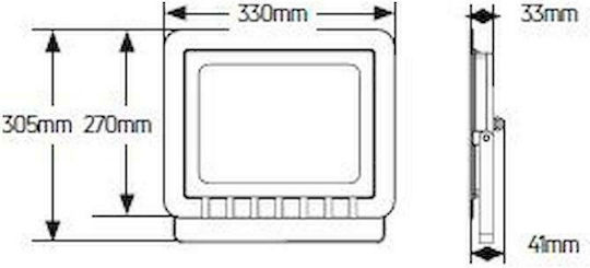 Geyer Wasserdicht LED Flutlicht 150W Warmes Weiß 3000K IP65