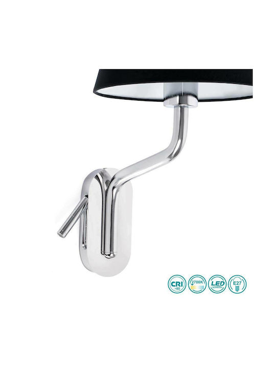 Faro Barcelona Lamp Wall Black 21.5x29cm Faro Barcelona Lamp Wall Black 21.5x29cm